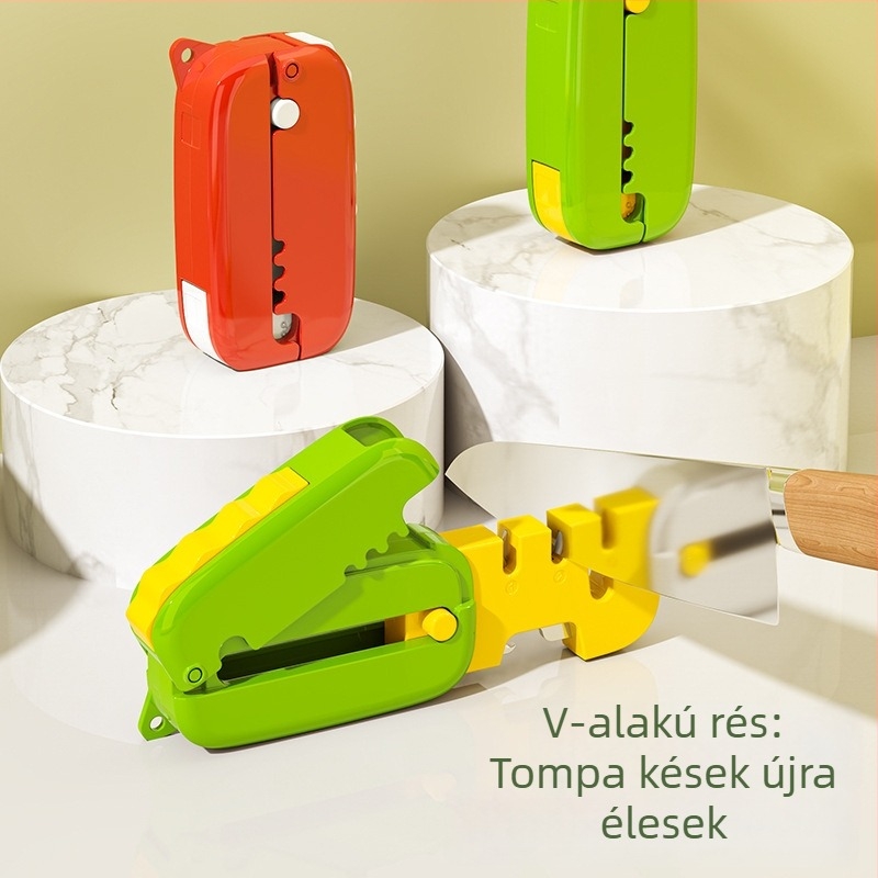 Új mini összecsukható késélező otthoni használatra – gyors köszörűkő késekre és ollókhoz