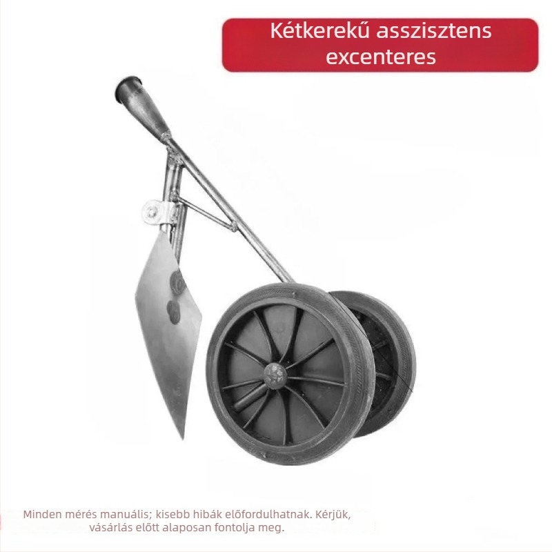 Három az egyben motoros kerti kapa kettős kerékkel: gyomirtás, talaj lazítása, árokásás és terület tisztítása