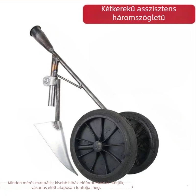 Három az egyben motoros kerti kapa kettős kerékkel: gyomirtás, talaj lazítása, árokásás és terület tisztítása