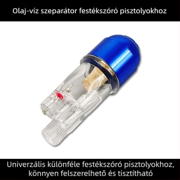 Airbrush olaj–víz szétválasztó szűrő és vízkamra, modell kiegészítő