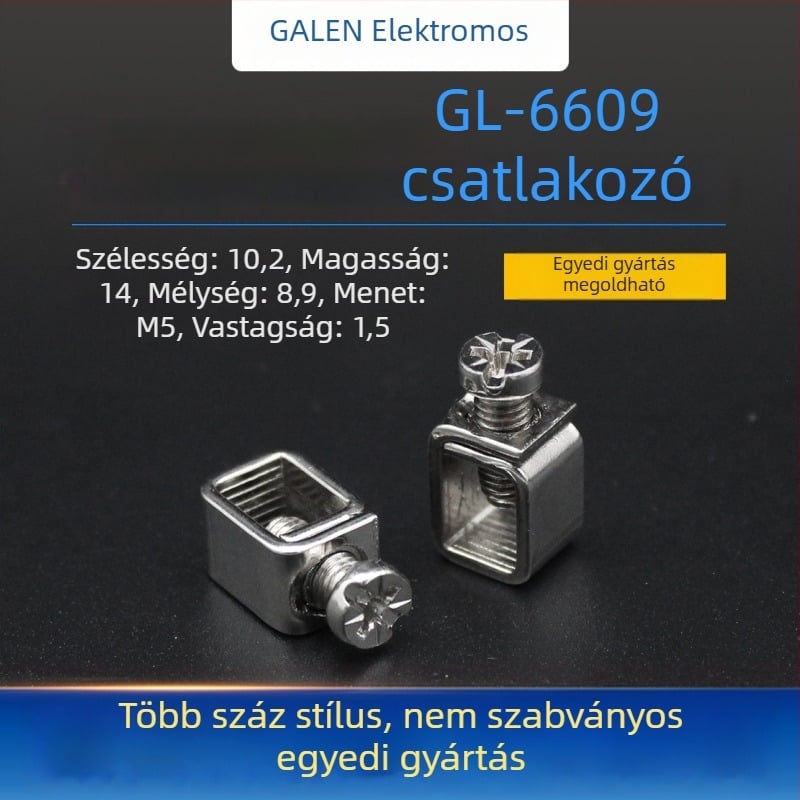 GL-6609 DZ47 terminálblokk elektromos mérőhöz, C45 vas terminál