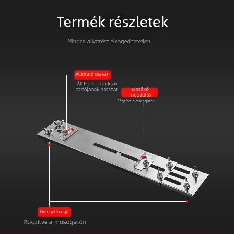 Háztartási konyhai késélező kő tartója, állítható és kinyitható élező állvány a mosogató mellé