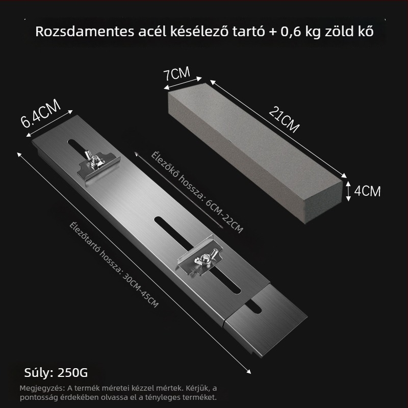 Háztartási konyhai késélező kő tartója, állítható és kinyitható élező állvány a mosogató mellé