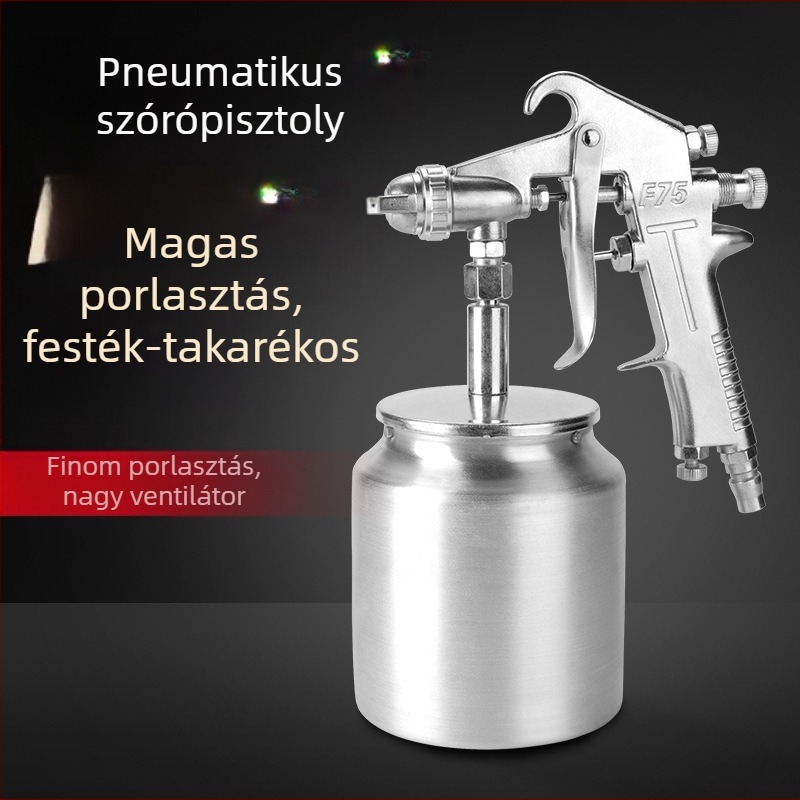 F75/PQ-2 pneumatikus festékszóró pisztoly bútorok és autófestéshez, magas atomizáció
