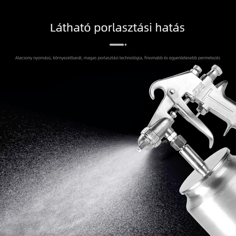 F75/PQ-2 pneumatikus festékszóró pisztoly bútorok és autófestéshez, magas atomizáció