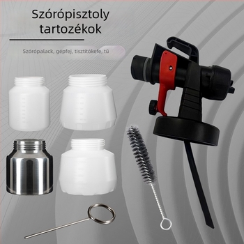 Elektronikus festékszóró pisztoly rézmagos fúvóka kiegészítőkkel: fúvóka, szívócső, permetező fej, nagy atomizációs permetezés