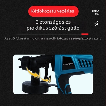 Ipari minőségű kézi elektromos spraypisztoly latex- és vízbázisú festékhez