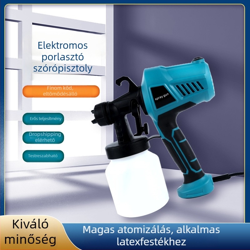 Ipari minőségű kézi elektromos spraypisztoly latex- és vízbázisú festékhez