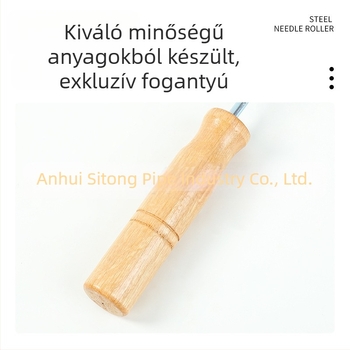 16 mm-es vas spirál acél defóliáló görgő üvegszálas kézi felhordáshoz, gyantához kifejezetten buborékmentesítő eszköz