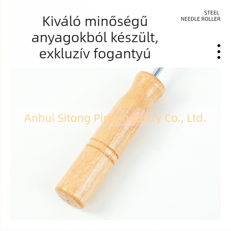 16 mm-es vas spirál acél defóliáló görgő üvegszálas kézi felhordáshoz, gyantához kifejezetten buborékmentesítő eszköz