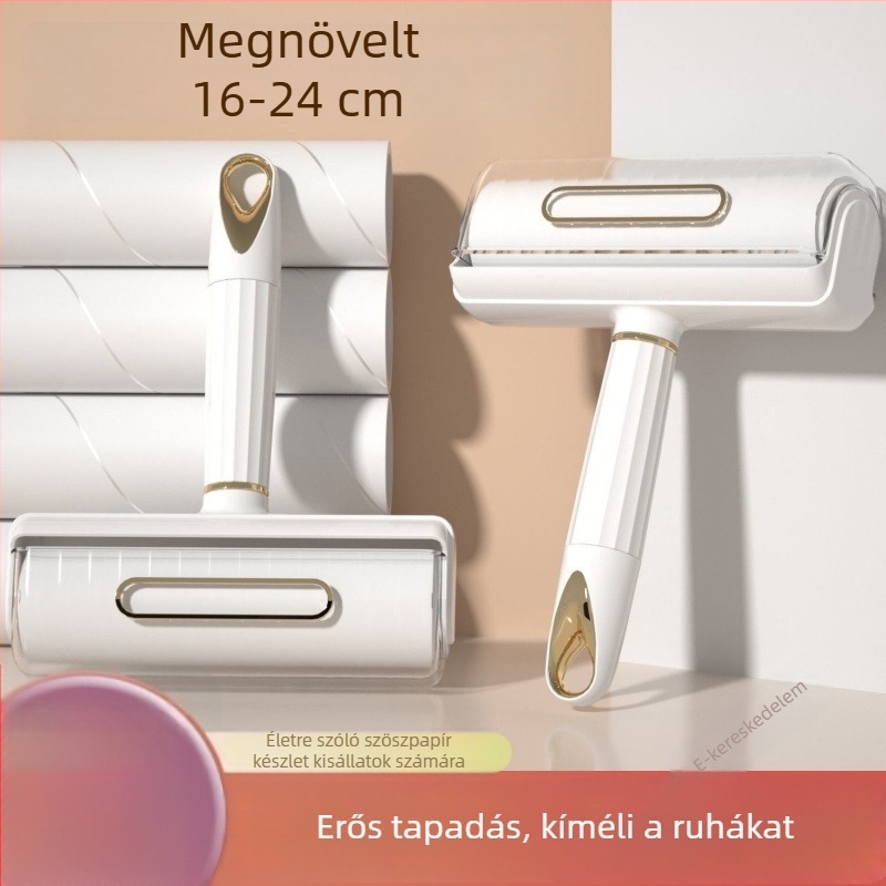 Háztartási szöszmentesítő görgő cserélhető tekercsekkel — macska szőr eltávolítása ruhákról és ágyneműről