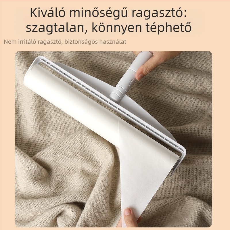 Ruhaszöszmentesítő görgő kapcsoló rúddal, ágyhoz, szőnyeghez és kanapéhoz