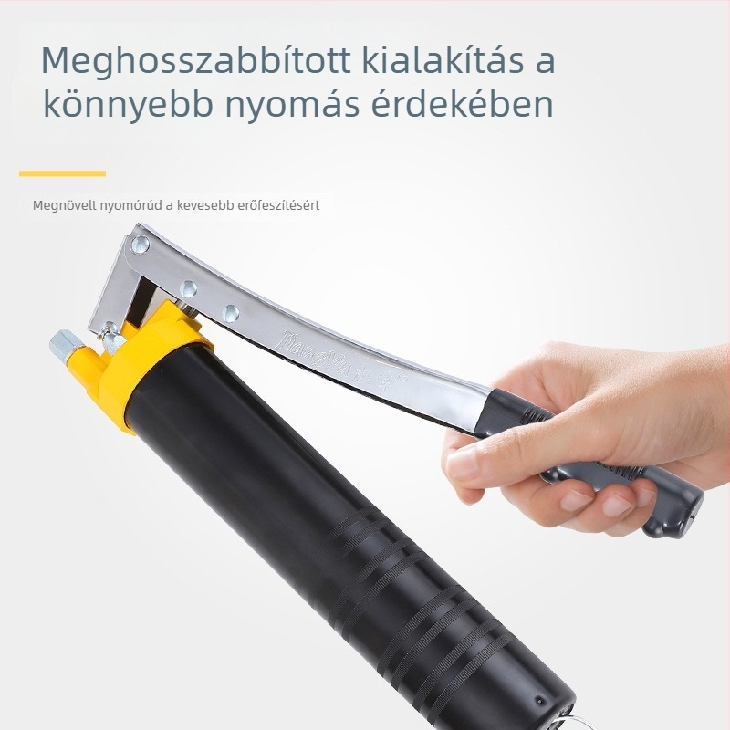 Ipari kézi zsírpisztoly, magas nyomású, önszívó, kétműködésű dugattyú, munkaerő-megtakarítás