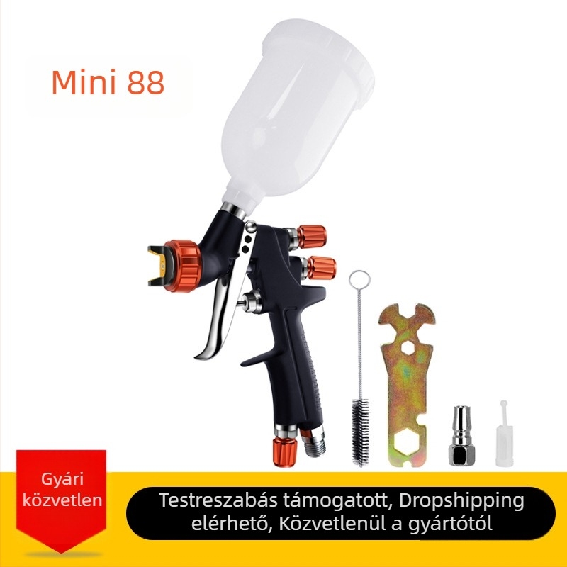 Mini 88 autóipari felületi javító festékszóró pneumatikus, magas atomizációval