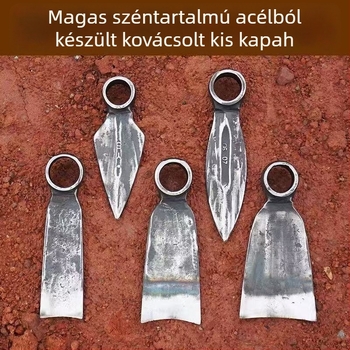 Mangánacél kovácsolt kapa és ásó – mezőgazdasági eszközök, megerősített kivitel a gyökérkivágáshoz, zöldségek ültetéséhez, talaj lazításához és gyomirtáshoz
