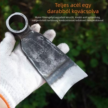 Mangánacél kovácsolt kapa és ásó – mezőgazdasági eszközök, megerősített kivitel a gyökérkivágáshoz, zöldségek ültetéséhez, talaj lazításához és gyomirtáshoz