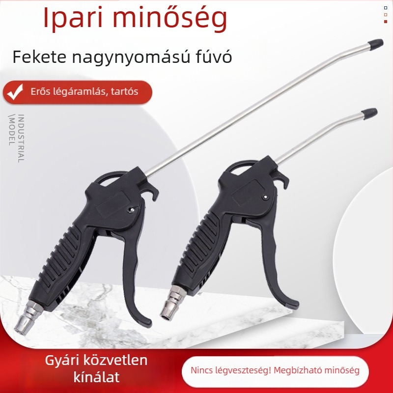 Fekete magasnyomású porfúvó pisztoly