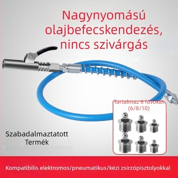 Magasnyomású zsírpisztoly fej, zárócsap típusú rögzítés, kézi önzáró, csatolási típus