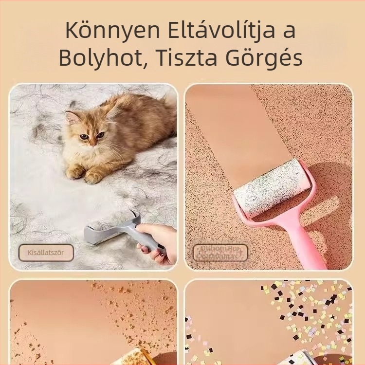 Új szöszmentesítő görgő papírlapokkal ruhákhoz