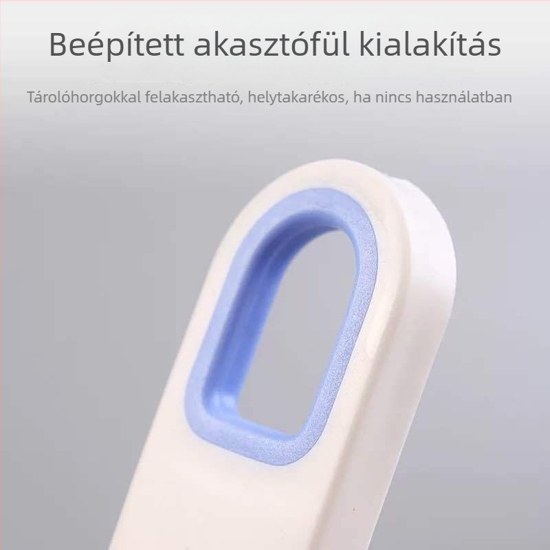 Camellia műanyag általános cipőecset, hosszú nyéllel, cipőtisztításhoz, sarok- és falrés tisztítására, kemény szálú