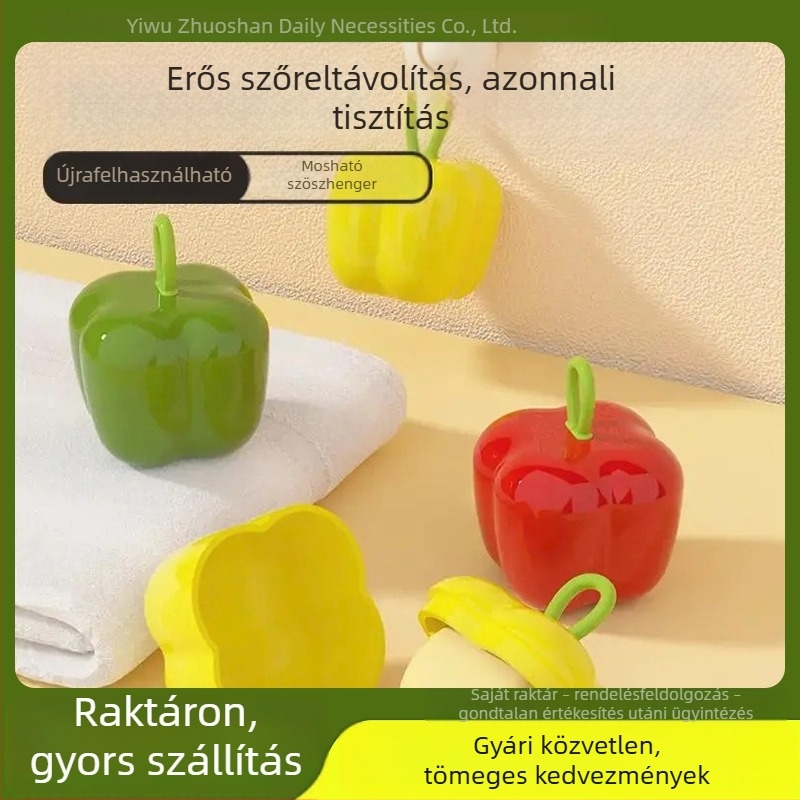 Cukorkocka formájú szöszmentesítő, mosható, multifunkcionális mini görgő a haj- és por eltávolításához, hordozható tisztítóeszköz