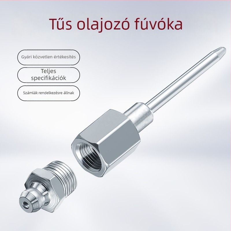 Tűtípusú injekciós fúvóka zsírpisztolyhoz - magas nyomású injekciós tű, mechanikus fogaskerék-tű, hosszabbított zsírfúvóka, zsírpisztoly-kiegészítők