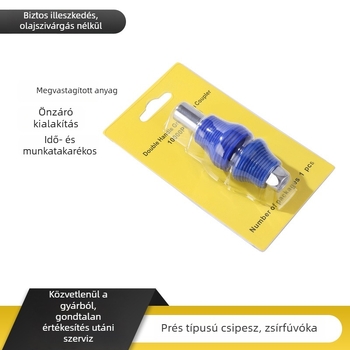 Younou Kézi pneumatikus zsírzópisztoly fej, önzáró lapos végű fúvóka – kiegészítő