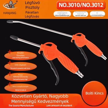 Shrew NO3010/3012 Magasnyomású pneumatikus poreltávolító légfúvópisztoly erős légárammal ipari tisztításhoz