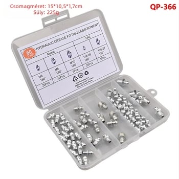 60 db Butter Nipple Caps, metrikus M6 M8 M10, 1/4-28 1/8-27 készlet