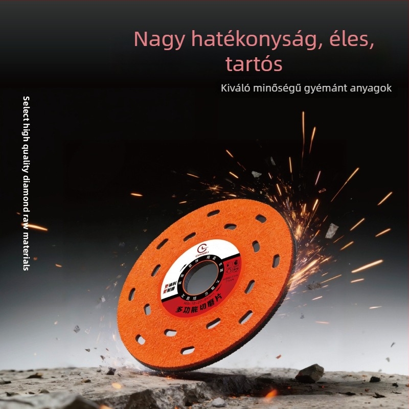 Személyre szabott, többfunkciós forrasztott gyémánt vágókorong a vágáshoz és polírozáshoz, kifejezetten csempe, kő, üveg és kőzetlemezek vágására.