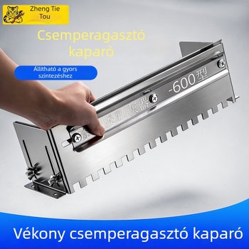 Új modell rozsdamentes acélból készült integrált fugakaparó, vastabb és kihajtható, többfunkciós kaparó szerszám csempéhez