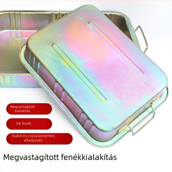 Megvastított olajtál autójavításhoz — olajleeresztő és gyűjtő tál, alkatrészek tisztító tál