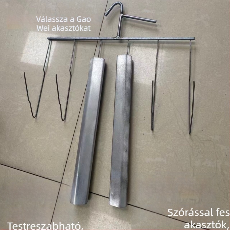 Függesztő tartók és horgok: permetezéshez, elektroforézissel és porbevonáshoz.