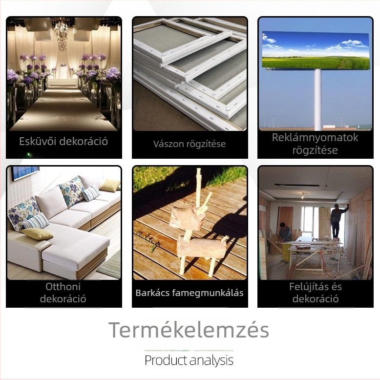 Kézi U-formájú tapasztó szegvas, kanapéhoz és vászonhoz, modell 1008F
