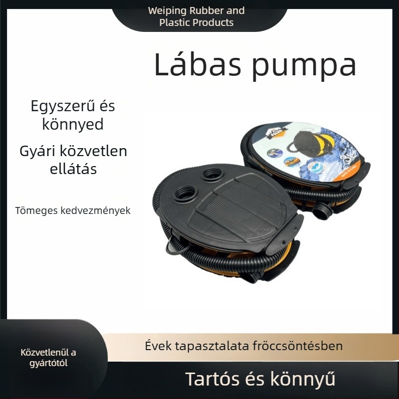 Lábpedálos légpumpa felfújhető matracokhoz, többfunkciós