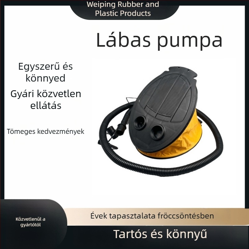 Lábpedálos légpumpa felfújhető matracokhoz, többfunkciós