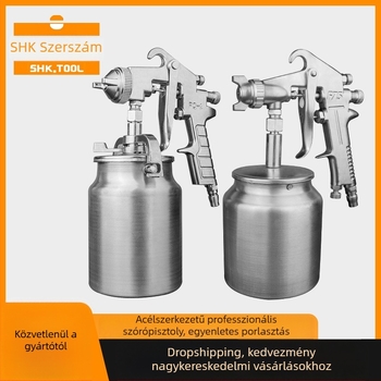 Pneumatikus spray pisztoly, kompakt permetező, latexfesték, nagy atomizáció, bútorok, autófestés és falak
