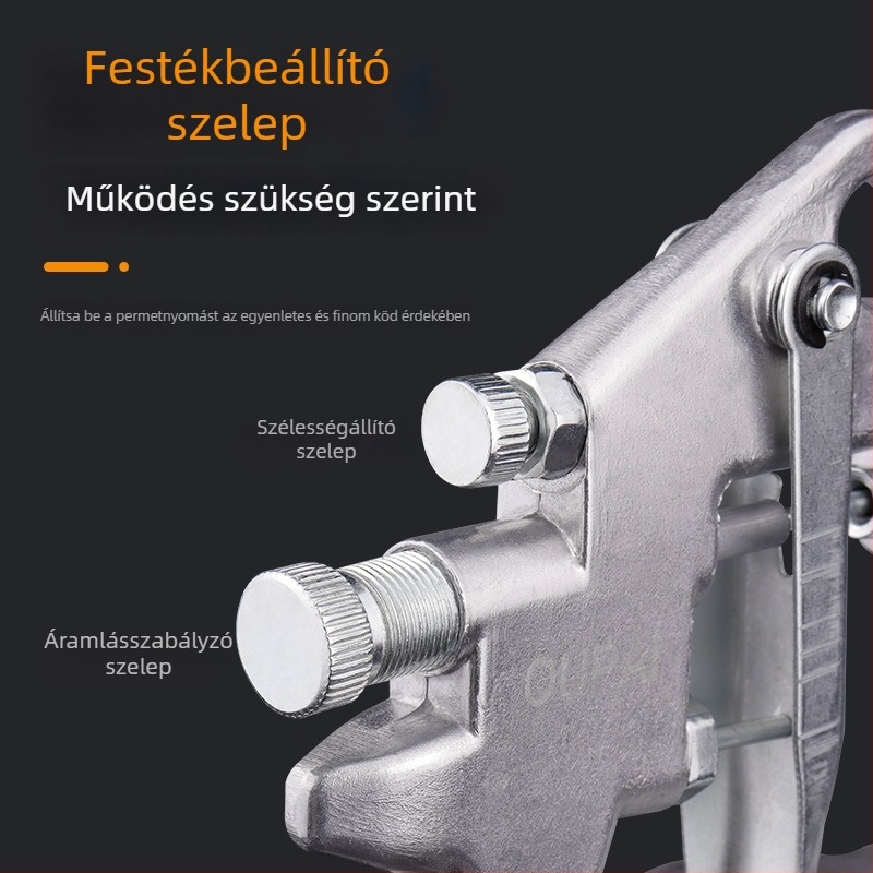 Pneumatikus spray pisztoly, kompakt permetező, latexfesték, nagy atomizáció, bútorok, autófestés és falak