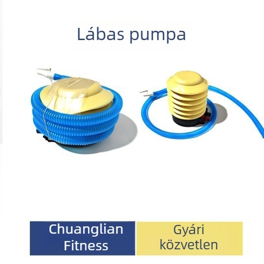 Lábpedálos pumpa felfújható játékokhoz és fitneszlabdához; pedálról működtetett felfúvó eszköz; esküvői kellékek