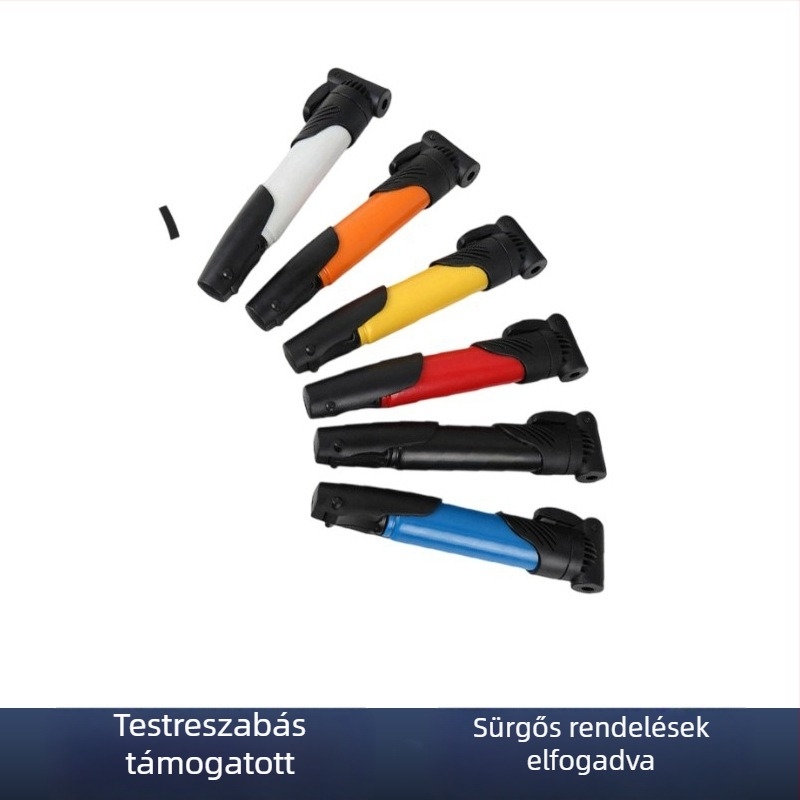 Kompakt kézi pumpa kerékpárhoz, mini pumpa hegyi kerékpárhoz, műanyag
