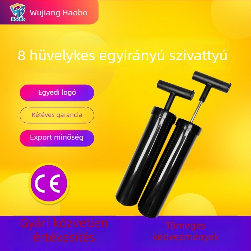 8 hüvelykes egyirányú mini hordozható pumpa kosárlabda- és futball-labdákhoz
