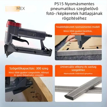 Meixin pneumatikus tűzőgép fényképkeretekhez, keresztszemes hímzésekhez és tükrök kereteihez