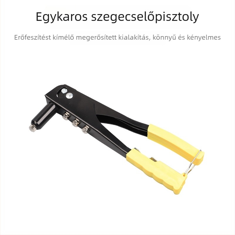 9,5 hüvelykes egykezes szegecspisztoly, szegecseszköz