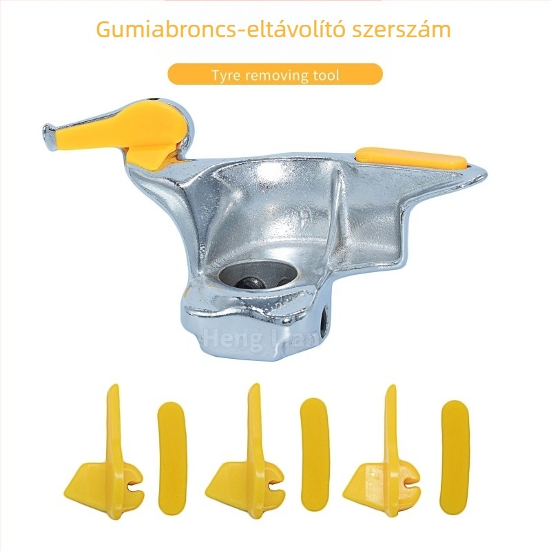 Gumiabroncs-eltávolító készlet 28 mm-es fejjel és három védőpad készlettel a csapágyak demontálásához autójavításhoz.