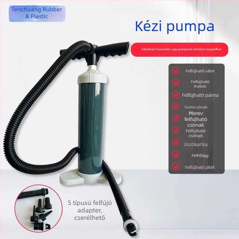 Kézi magasnyomású levegőpumpa SUP deszkákhoz és sátrakhoz, kétirányú