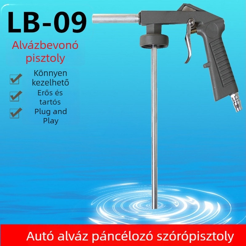 LB-09 Alvázpáncél építő spray pisztoly, nagy áramlású, kapacitás 1 kg / 2 kg