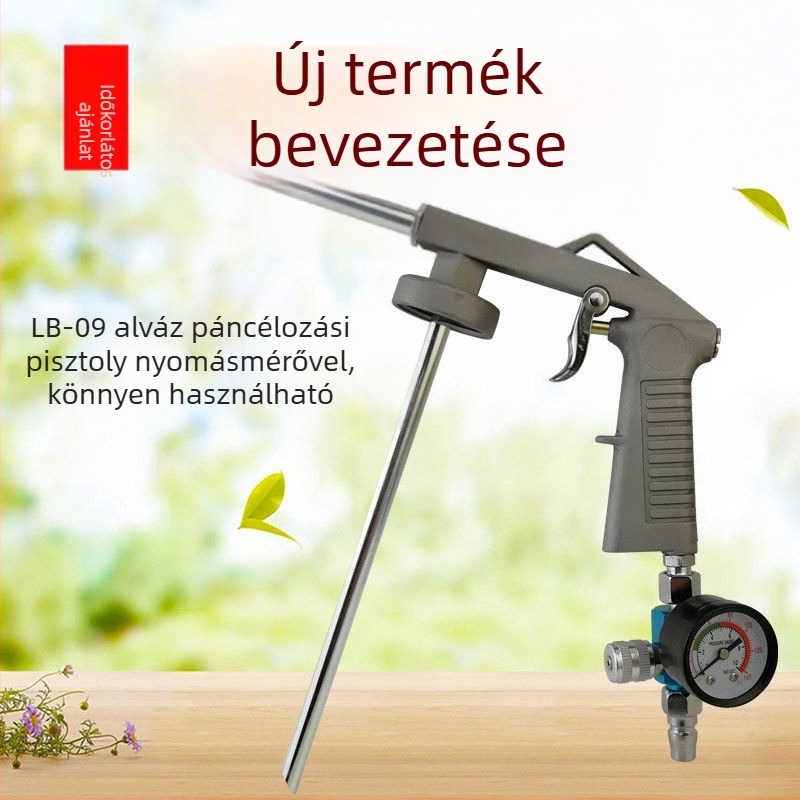 LB-09 Alvázpáncél építő spray pisztoly, nagy áramlású, kapacitás 1 kg / 2 kg