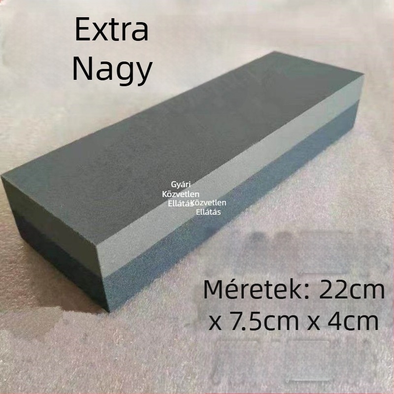 Konyhai köszörűkő — természetes olajos kő, durva és finom élezésre, többfunkciós, extra nagy méretű