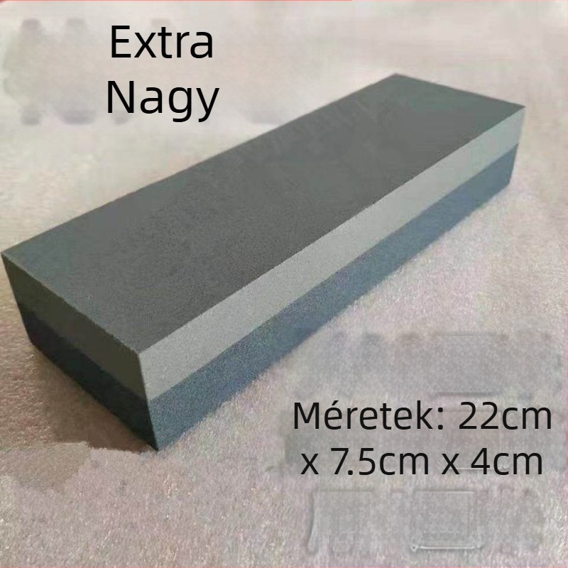 Konyhai köszörűkő — természetes olajos kő, durva és finom élezésre, többfunkciós, extra nagy méretű