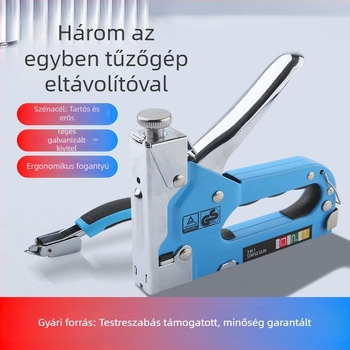 Kézi négyfunkciós szegbelövő és kapocs fegyver faragáshoz, bútorokhoz, szekrényekhez és keretekhez